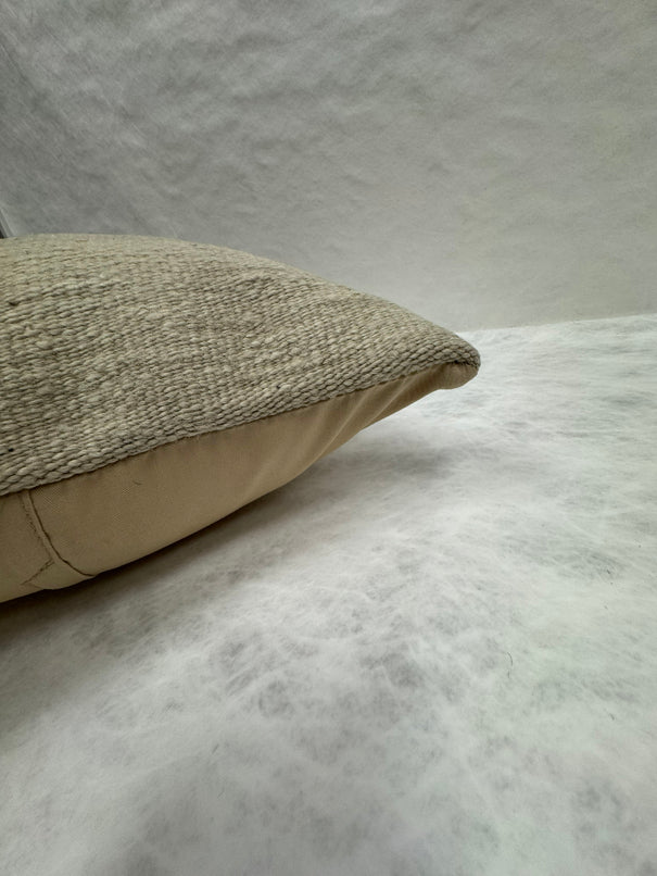 Turkish Hemp Pillow Cushion Natural Beige Brown Pillow Cushion Cover 16" x 24" #30215