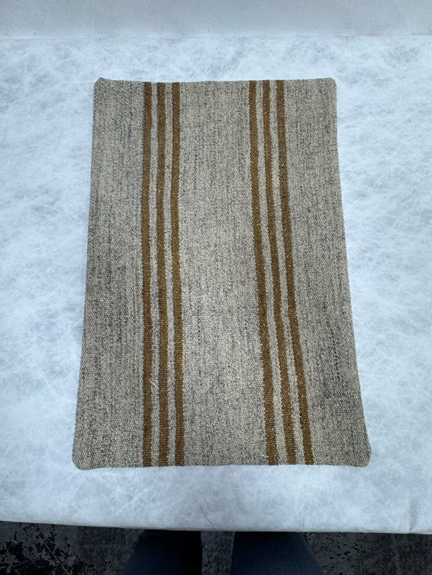 Turkish Hemp Pillow Cushion Natural Beige Brown Pillow Cushion Cover 16" x 24" #30213