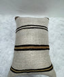 Turkish Hemp Pillow Cushion Natural Beige Brown Pillow Cushion Cover 16" x 24" #30214
