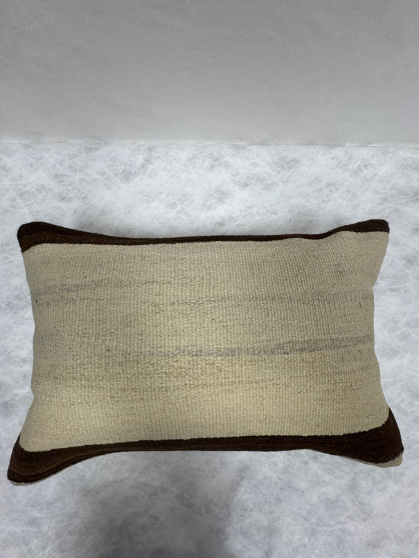Turkish Hemp Pillow Cushion Natural Beige Brown Pillow Cushion Cover 16" x 24" #30212