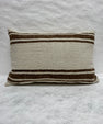 Turkish Hemp Pillow Cushion Natural Beige Brown Pillow Cushion Cover 16" x 24" #30211