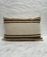 Turkish Hemp Pillow Cushion Natural Beige Brown Pillow Cushion Cover 16" x 24" #30211
