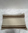Turkish Hemp Pillow Cushion Natural Beige Brown Pillow Cushion Cover 16" x 24" #30211