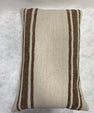 Turkish Hemp Pillow Cushion Natural Beige Brown Pillow Cushion Cover 16" x 24" #30211