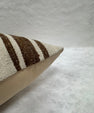 Turkish Hemp Pillow Cushion Natural Beige Brown Pillow Cushion Cover 16" x 24" #30211
