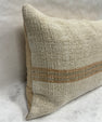 Turkish Hemp Pillow Cushion Natural Beige Brown Pillow Cushion Cover 16" x 24" #30103