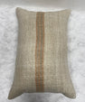 Turkish Hemp Pillow Cushion Natural Beige Brown Pillow Cushion Cover 16" x 24" #30103