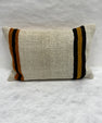 Turkish Hemp Pillow Cushion Natural Beige Rust Pillow Cushion Cover 16" x 24" #30106