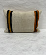Turkish Hemp Pillow Cushion Natural Beige Rust Pillow Cushion Cover 16" x 24" #30106