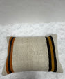 Turkish Hemp Pillow Cushion Natural Beige Rust Pillow Cushion Cover 16" x 24" #30106