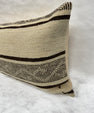 Turkish Hemp Pillow Cushion Natural Beige Dark Brown Pillow Cushion Cover 16" x 24" #30116