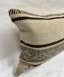 Turkish Hemp Pillow Cushion Natural Beige Dark Brown Pillow Cushion Cover 16" x 24" #30116