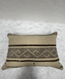 Turkish Hemp Pillow Cushion Natural Beige Dark Brown Pillow Cushion Cover 16" x 24" #30116