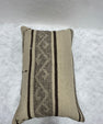 Turkish Hemp Pillow Cushion Natural Beige Dark Brown Pillow Cushion Cover 16" x 24" #30116