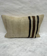Turkish Hemp Pillow Cushion Natural Beige Brown Pillow Cushion Cover 16" x 24" #30104