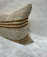 Turkish Hemp Pillow Cushion Natural Beige Rusty Brown Pillow Cushion Cover 16" x 24" #30117