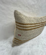 Turkish Hemp Pillow Cushion Natural Beige Rusty Brown Pillow Cushion Cover 16" x 24" #30117
