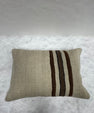 Turkish Hemp Pillow Cushion Natural Beige Brown Pillow Cushion Cover 16" x 24" #30118