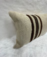 Turkish Hemp Pillow Cushion Natural Beige Brown Pillow Cushion Cover 16" x 24" #30167