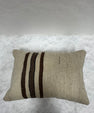 Turkish Hemp Pillow Cushion Natural Beige Brown Pillow Cushion Cover 16" x 24" #30167