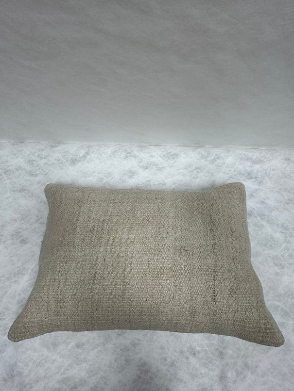 Turkish Hemp Pillow Cushion Natural Beige Pillow Cushion Cover 16" x 24" #30168