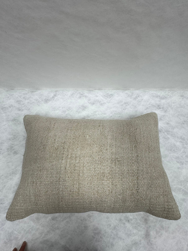 Turkish Hemp Pillow Cushion Natural Beige Pillow Cushion Cover 16" x 24" #30168