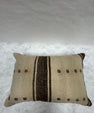 Turkish Hemp Pillow Cushion Natural Beige Brown Pillow Cushion Cover 16" x 24" #30091