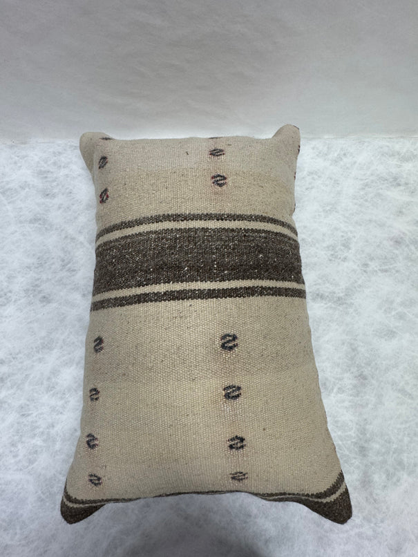 Turkish Hemp Pillow Cushion Natural Beige Brown Pillow Cushion Cover 16" x 24" #30091