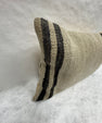 Turkish Hemp Pillow Cushion Natural Beige Black Pillow Cushion Cover 16" x 24" #30092