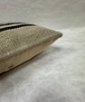 Turkish Hemp Pillow Cushion Natural Beige Black Pillow Cushion Cover 16" x 24" #30092