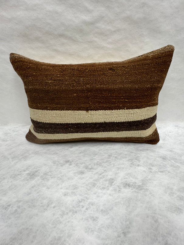 Turkish Hemp Pillow Cushion Natural Beige Brown Pillow Cushion Cover 16" x 24" #30130