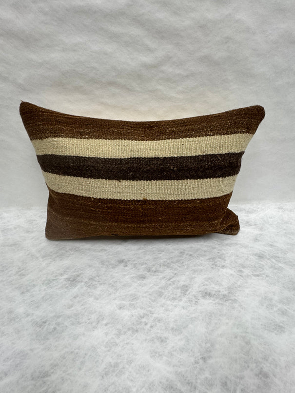 Turkish Hemp Pillow Cushion Natural Beige Brown Pillow Cushion Cover 16" x 24" #30130