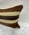 Turkish Hemp Pillow Cushion Natural Beige Brown Pillow Cushion Cover 16" x 24" #30130