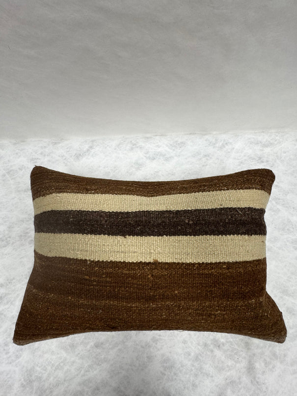 Turkish Hemp Pillow Cushion Natural Beige Brown Pillow Cushion Cover 16" x 24" #30130