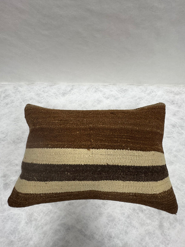 Turkish Hemp Pillow Cushion Natural Beige Brown Pillow Cushion Cover 16" x 24" #30130