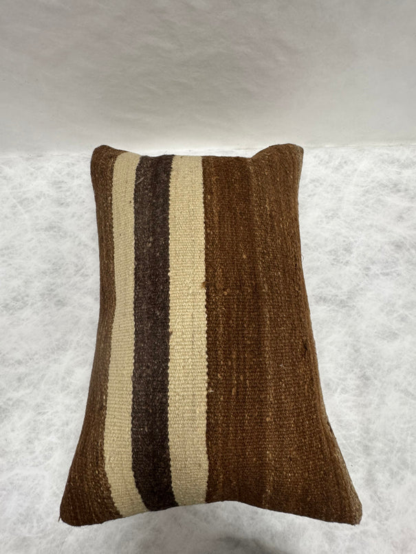 Turkish Hemp Pillow Cushion Natural Beige Brown Pillow Cushion Cover 16" x 24" #30130