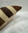 Turkish Hemp Pillow Cushion Natural Beige Brown Pillow Cushion Cover 16" x 24" #30130