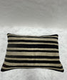 Turkish Hemp Pillow Cushion Natural Beige Black Pillow Cushion Cover 16" x 24" #30093