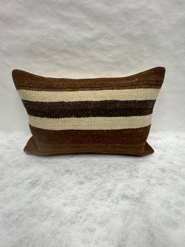 Turkish Hemp Pillow Cushion Natural Beige Brown Pillow Cushion Cover 16" x 24" #30094