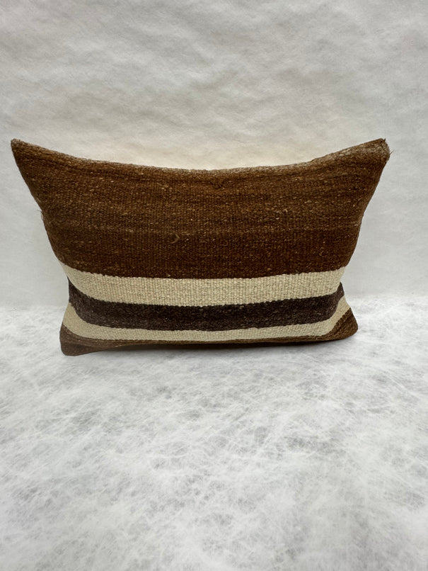 Turkish Hemp Pillow Cushion Natural Beige Brown Pillow Cushion Cover 16" x 24" #30094