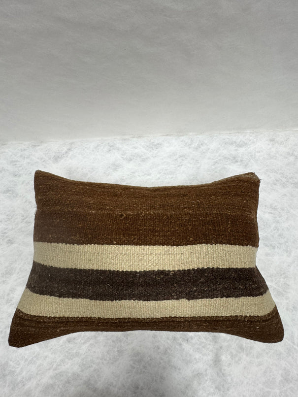 Turkish Hemp Pillow Cushion Natural Beige Brown Pillow Cushion Cover 16" x 24" #30094