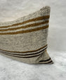 Turkish Hemp Pillow Cushion Natural Beige Brown Pillow Cushion Cover 16" x 24" #30085