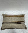 Turkish Hemp Pillow Cushion Natural Beige Brown Pillow Cushion Cover 16" x 24" #30085