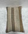 Turkish Hemp Pillow Cushion Natural Beige Brown Pillow Cushion Cover 16" x 24" #30085