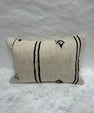 Turkish Hemp Pillow Cushion Natural Beige Black Pillow Cushion Cover 16" x 24" #30086