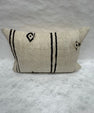 Turkish Hemp Pillow Cushion Natural Beige Black Pillow Cushion Cover 16" x 24" #30086