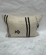 Turkish Hemp Pillow Cushion Natural Beige Black Pillow Cushion Cover 16" x 24" #30087