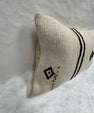 Turkish Hemp Pillow Cushion Natural Beige Black Pillow Cushion Cover 16" x 24" #30087