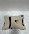 Turkish Hemp Pillow Cushion Natural Beige Black Pillow Cushion Cover 16" x 24" #30087