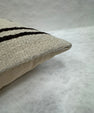 Turkish Hemp Pillow Cushion Natural Beige Black Pillow Cushion Cover 16" x 24" #30087